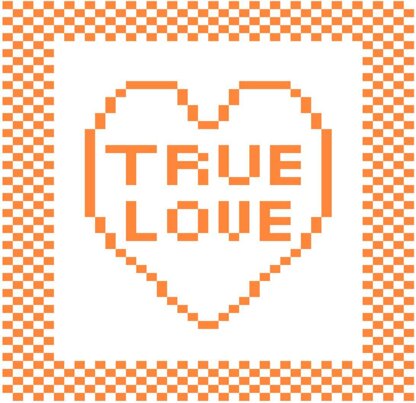 'True Love' Heart Dishcloth
