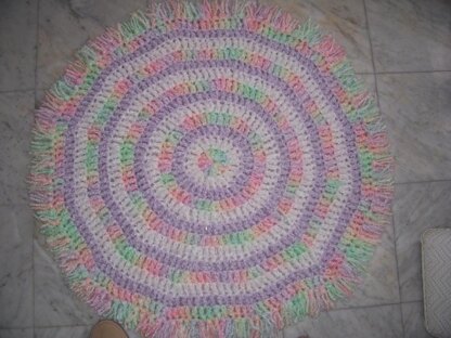 Quick Cotton Candy Swirl Baby Blanket