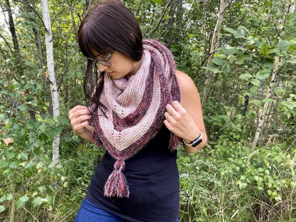 Flickering Flames Shawl