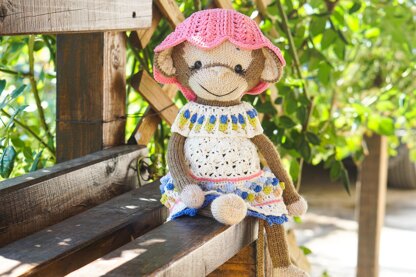 Crochet Doll Clothes Pattern - Outfit SUNFLOWER for large toys