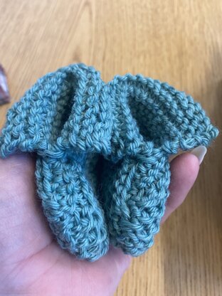 Precious Booties in Bernat Handicrafter Cotton Solids