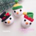 Christmas baubles with hats crochet pattern, Santa Claus bauble ornament, Snowman hat bauble crochet pattern Christmas tree ornament crochet