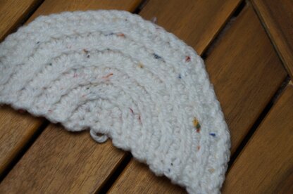 Knit stitch half circle