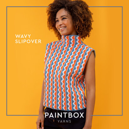 Wavy Slipover - Free Top Crochet Pattern for Women in Paintbox Yarns Cotton DK
