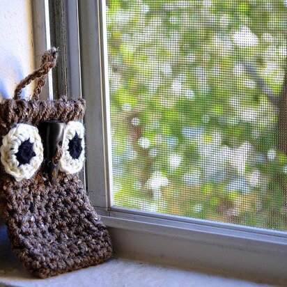 Phone Case, Crochet Owl Cozy