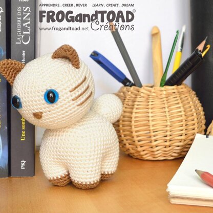 BureauCATS - Kitty Cat Kitten - Chat Gatto - Amigurumi Crochet - FROGandTOAD Créations