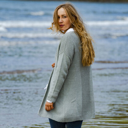 Heritage Coast Cardigan in The Fibre Co. Luma - Downloadable PDF