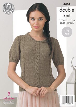 Sweaters in King Cole Baby Alpaca DK - 4364 - Downloadable PDF