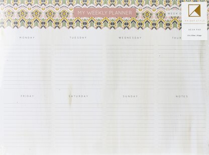 Kaisercraft Kaiser Style Deskpad 8.25"X11.25" 60/Sheets - Wanderlust; Weekly