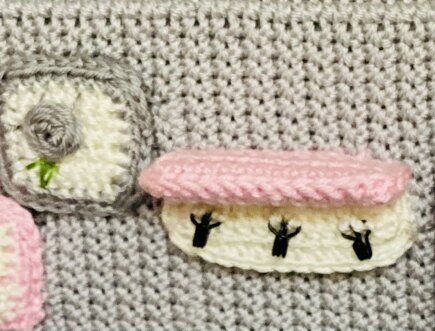 Amigurumi girl’s bedroom wall decorative #2