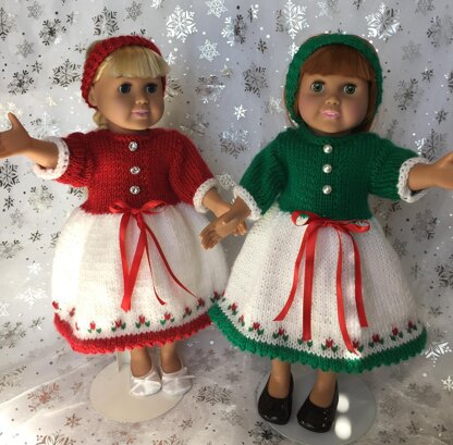 Christmas Doll Dresses