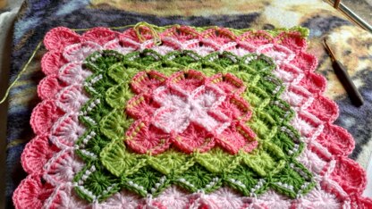 Spring Bavarian Toddler or Baby Blanket