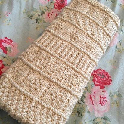 Sample Stripe Blanket - knitting pattern