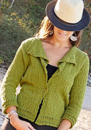 Chameleon Cardigan in Knit One Crochet Too Pea Pods - 2090 - Downloadable PDF