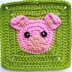 Pig Granny Square