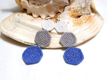 Hexagon earrings