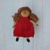 Knitted Raggedy mini doll