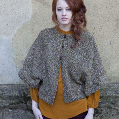 Cardigan Cape in Debbie Bliss Milano - knitting pattern