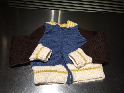 Kids' Baseball Jacket in Debbie Bliss Baby Cashmerino #2