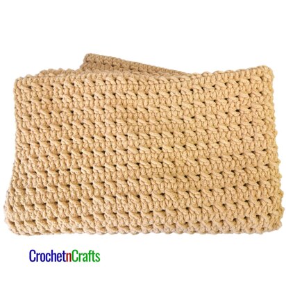 HDC Criss-Cross Super Bulky Child's Blanket