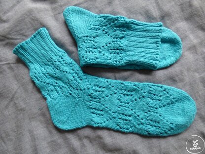 Lacy Hearts Socks