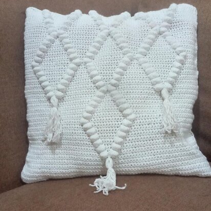 Diamond Bobbles cushion