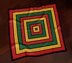 C2C CROCHET PATTERN Rasta Squares Blanket Wallhanging Rastafari Throw Intarsia Lapghan
