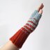 Two-Color Gradation Fingerless Gloves