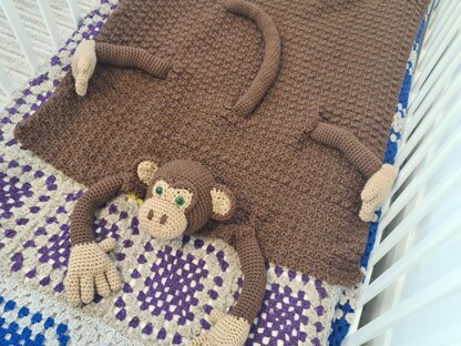 3in1 Jungle Monkey Baby Blanket