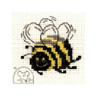 Mouseloft Stitchlets - Bee Cross Stitch Kit - 64mm