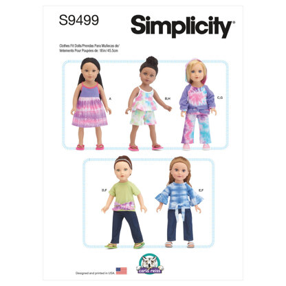 Simplicity 18" Doll Clothes S9499 - Sewing Pattern