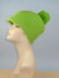 Peak Garter Stitch Bobble Cap