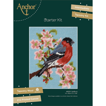 Anchor Starter: Bullfinch and Blossom Needlepoint Kit