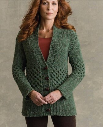 Shakespeare Cardigan in Tahki Yarns Donegal Tweed