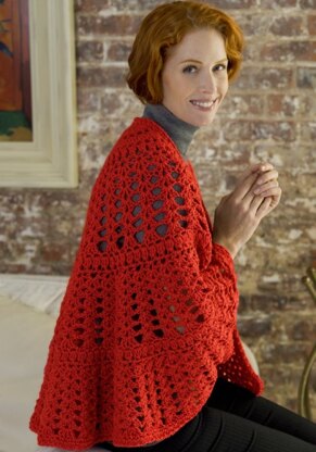 Have a Heart Shawl in Red Heart Super Saver Economy Solids - WR1733