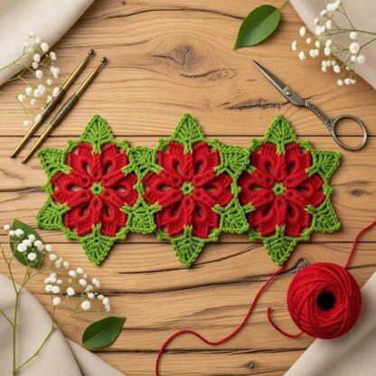 Crochet Hexagon Doily Pdf + Video Tutorial