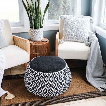 Granite Ridge Floor Pouf