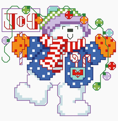 Joyful Snowman Big Stitch - PDF