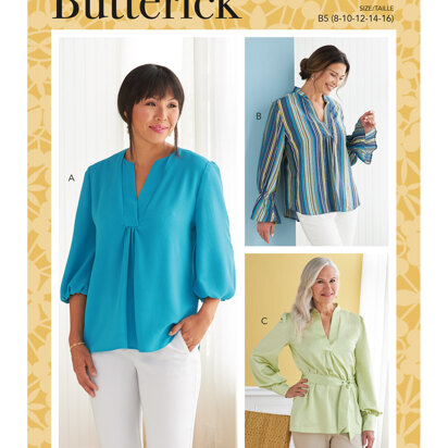 Butterick Misses' Top, Tunic & Sash B6812 - Sewing Pattern
