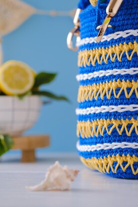Crochet tote bag "Sunny Naples"