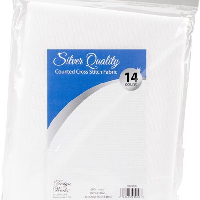 Design Works Silver Quality Aida 14 Count 60"x36"