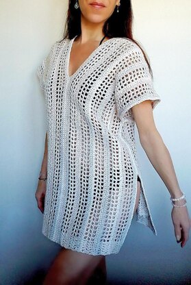 V Neck Caftan Cover Up