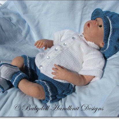 Shirt and Shorts Set 16-22” doll/newborn/0-3m baby