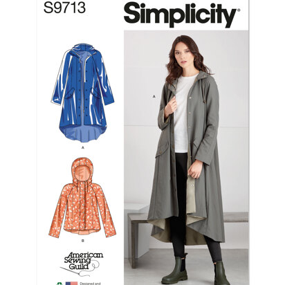 Simplicity Misses' Jacket in Two Lengths - Designed for American Sewing Guild S9713 - Sewing Pattern