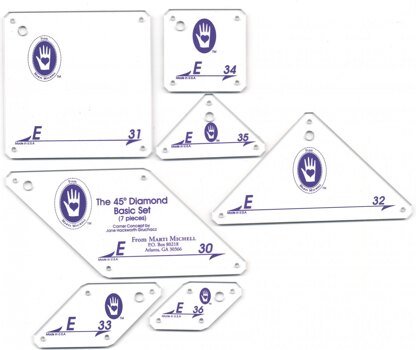 Marti Michell Set E Perfect Patchwork Quilting Template