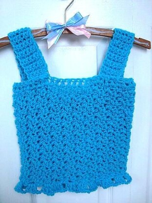 685 CROCHET Corset Laced Tank Top, age 1 to XXXLarge women