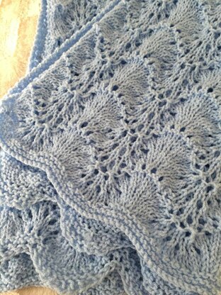 Daisy Lace Baby Blanket - I Like Knitting