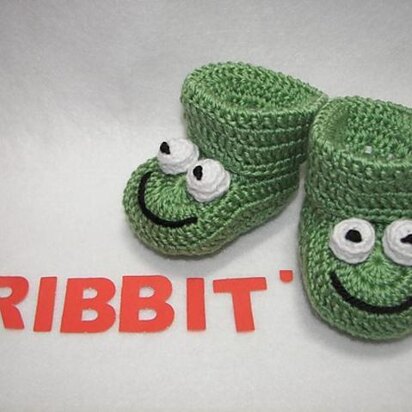 Frog Baby Booties