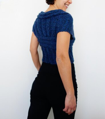 Criss Cross Ribbed Shrug