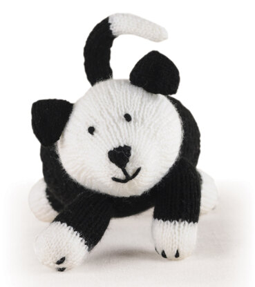 Knitted Farm Animals Sheepdog in Lion Brand Vanna's Choice